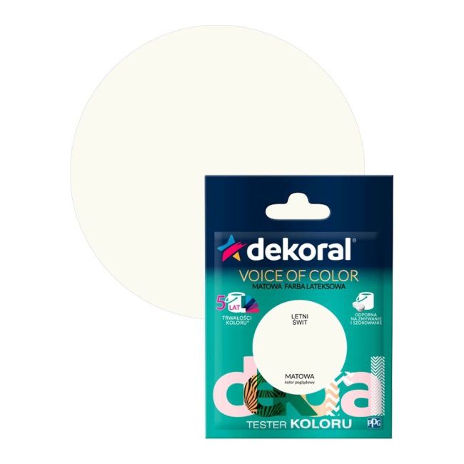 Tester farby kolorowej Dekoral Voice of Color letni świt 0,05 l