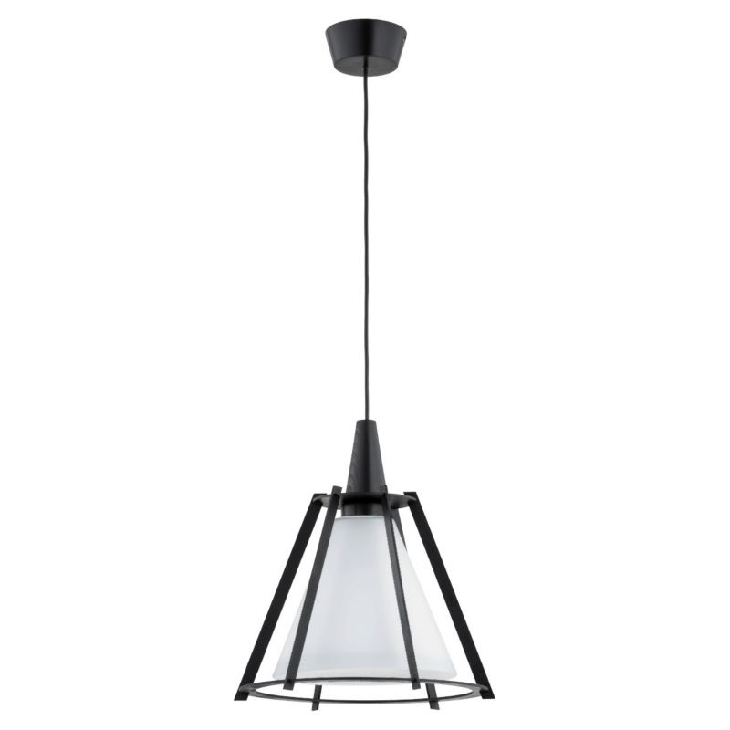 Lampa wisząca Alfa Pomona 3652 czarno-biała nowoczesna 1xE27 x 15W 1 szt.