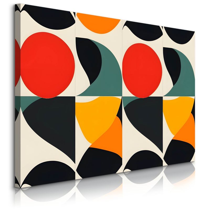 Obraz Muralo Abstrakcyjne Ornamenty Styl Vintage 30x20 cm 1 szt.