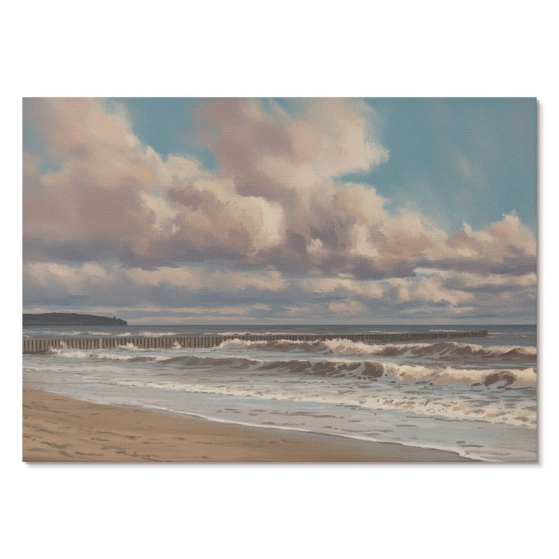 Nowoczesny Plakat na Płótnie Tulup 42x29,7 cm (A3) Nadmorski pejzaż Do salonu, sypialni, biura 1 szt.