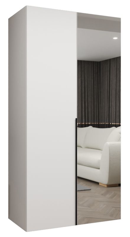 Szafa uchylna otwierana ALICANTE 2 100 wys 202 cm Biały + Czarny 1 szt