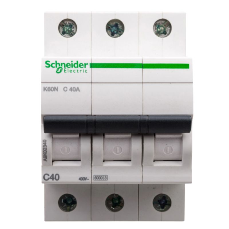 Wyłącznik nadprądowy Schneider K60N A9K02340 3P C 40A 6 kA AC 1 szt.
