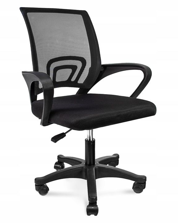 Krzesło JUMI 91x64x54 obrotowe czarne 1 szt.