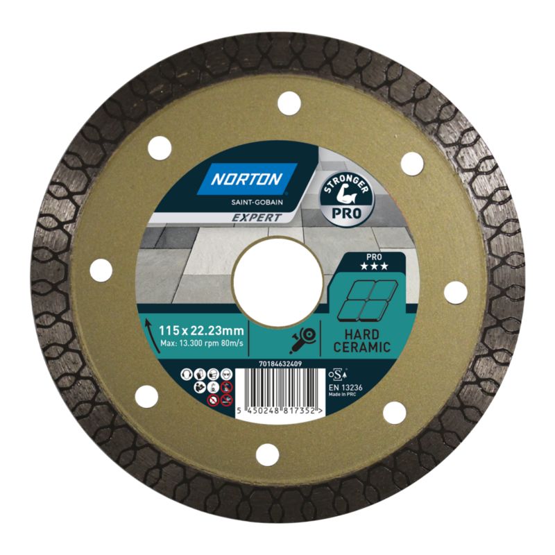 Tarcza diamentowa Norton Expert PRO do gresu 115 x 22.23 mm