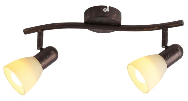 Kinkiet ścienny Rabalux Soma brąz antyczny-kremowy 2 x E14 x 40W IP20 wym: 8 x 35 x 8 cm - 1 szt.