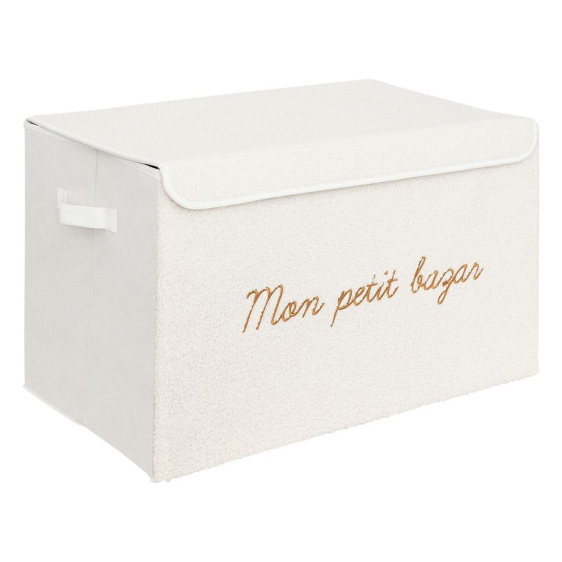 Kosz tekstylny na zabawki Atmosphera 58x36 cm Biały 1 szt.