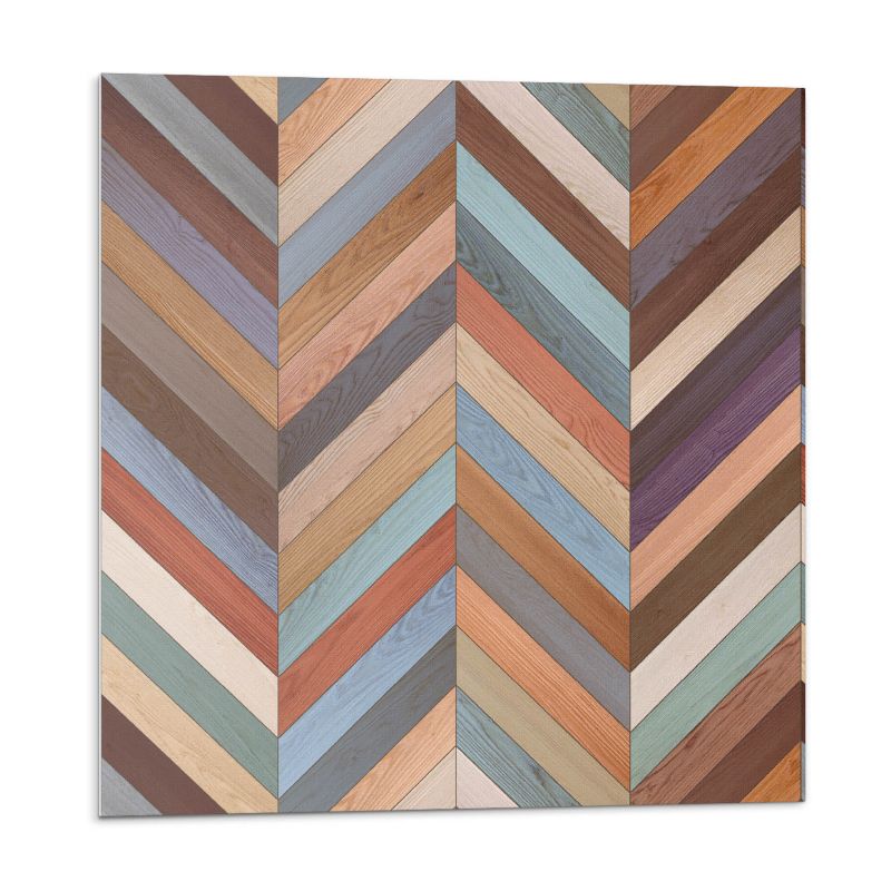 Kafelki samoprzylepne Wallfluent 20x20 cm Drewniana jodełka w eleganckim wydaniu 20 szt.