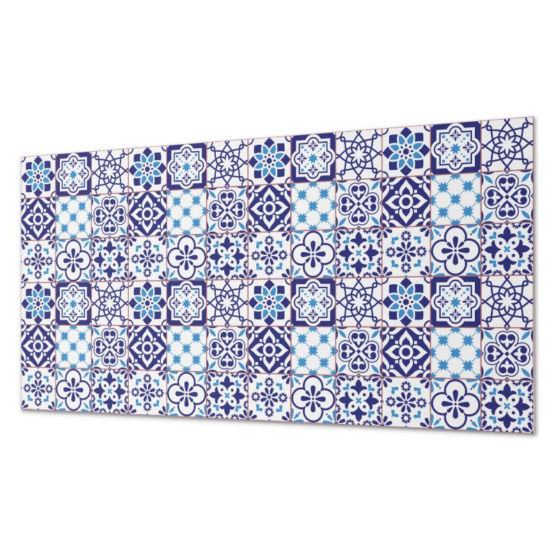 Ścienne Kafelki PCV ArtPrintCave 60x30 cm Wzór mozaikowy z kwiatami 6 szt.