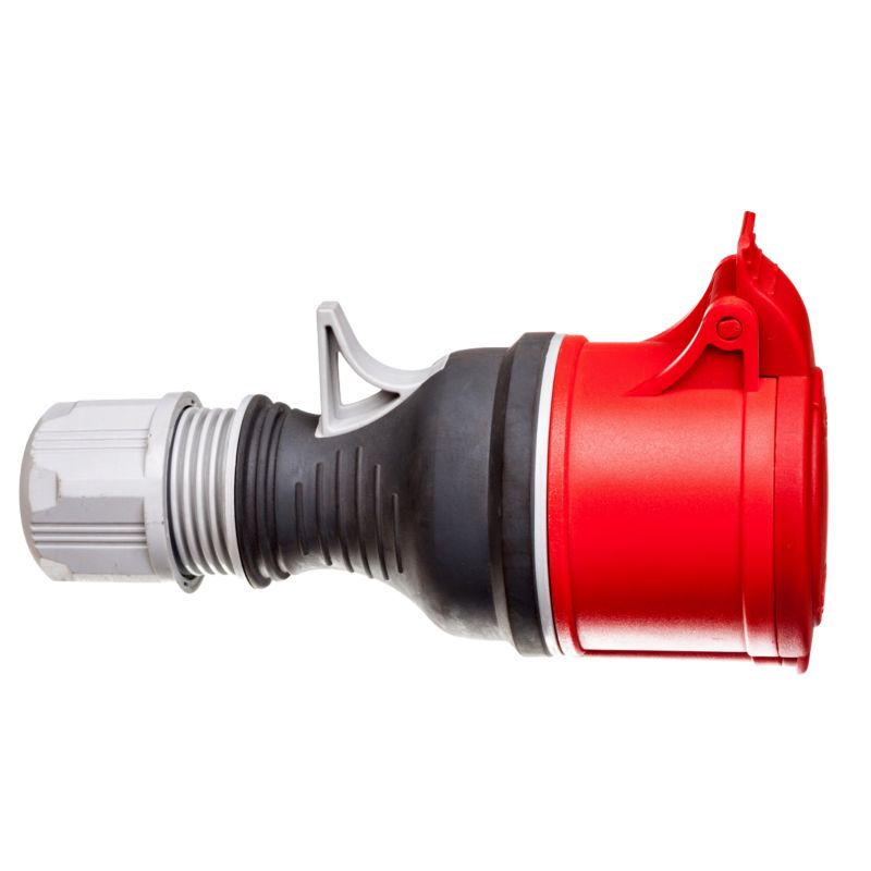 Gniazdo Siłowe Przenośne Twist Elektromet 32A 5P 400V IP44 Czerwone 1 Szt.