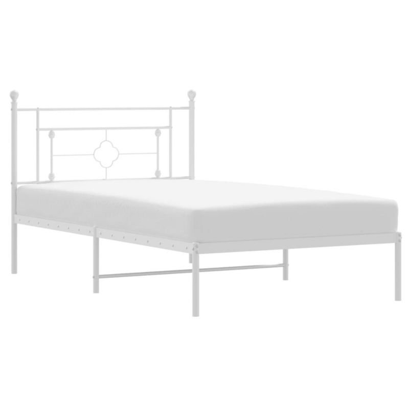 Łóżko metalowe WaszeMeble 107x203 cm biała WM-374384 1 szt.