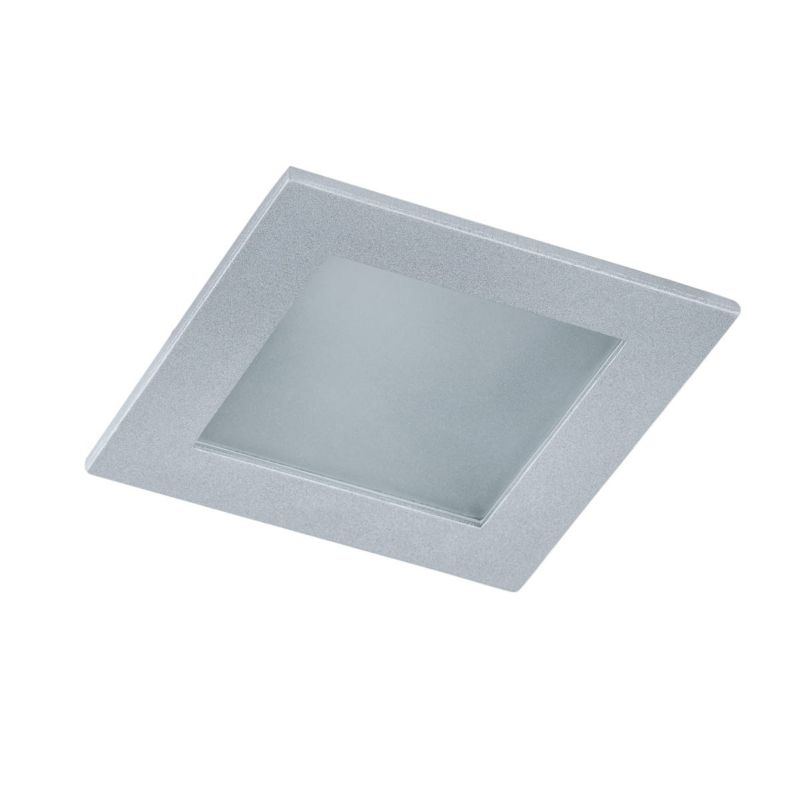 Oprawa sufitowa wpuszczana Italux Marlow srebrna 1 x MR16 x 35W IP20 wym: 9,5 x 9,5 cm kwadratowa - 1 szt.