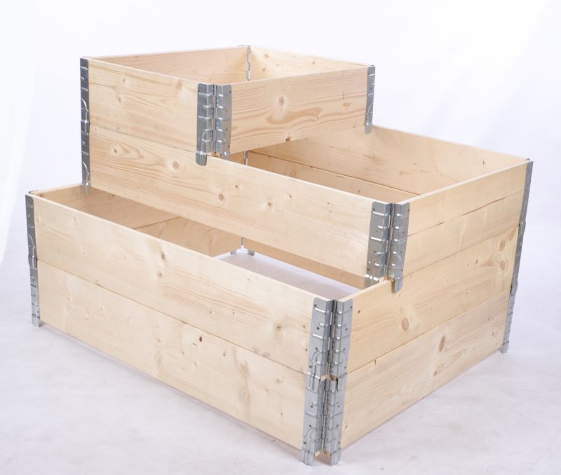 Skrzynia na warzywa MODO24 60x120x100 cm naturalne drewno 1 szt.