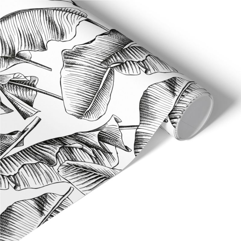 Folia Meblowa Tulup 75x150 cm Liście bananowca Samoprzylepna Folia do Renowacji DIY 1 rol.