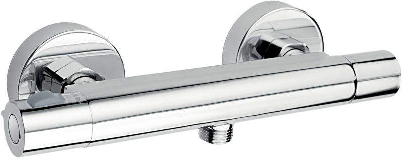 Bateria prysznicowa Ferro Trinity chrom termostatyczna ścienna bez zestawu natryskowego 1 szt.