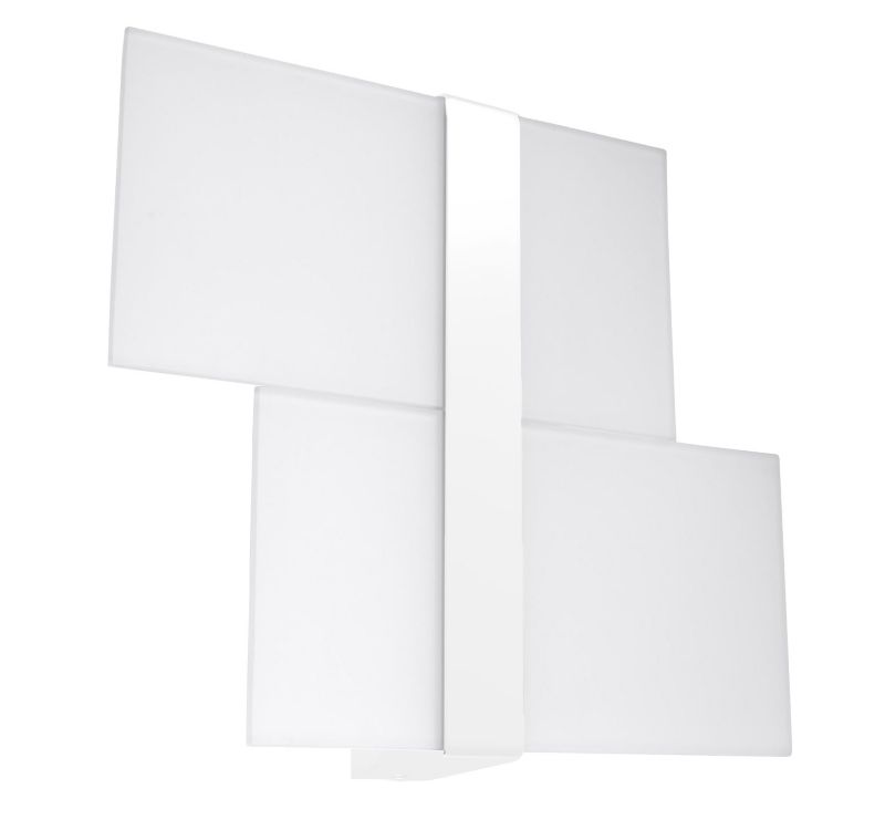 Kinkiet ścienny Sollux Lighting Massimo biały 2 x G9 x 40W IP20 wym: 28 x 39 x 6 cm - 1 szt.