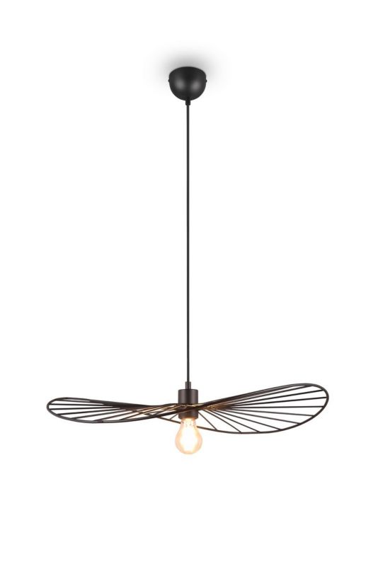 Lampa wisząca RL Chapeau czarna okrągła 60 cm 1xE27 x 40W 1 szt.