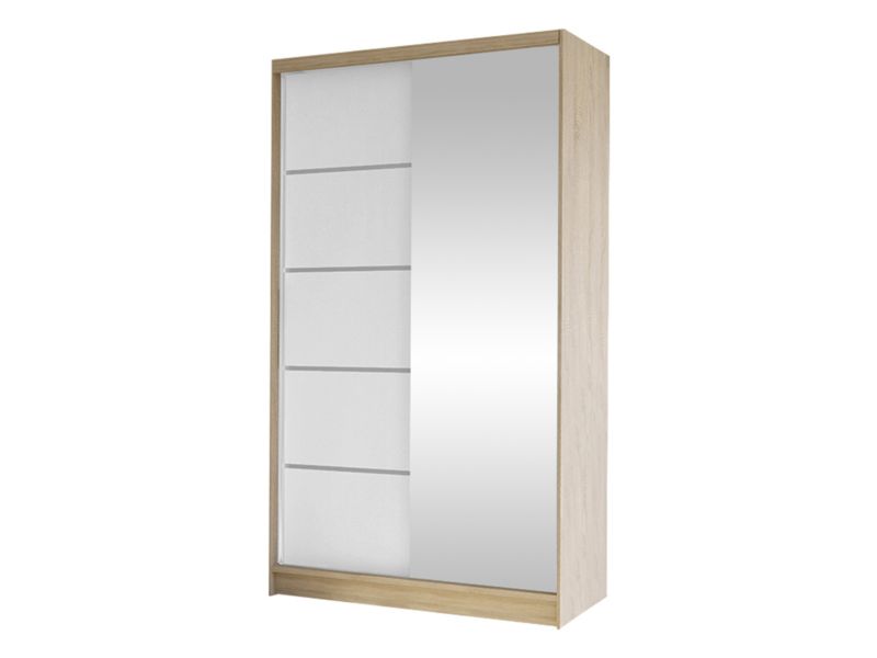 Szafa MIRJAN 24 z drzwiami przesuwnymi Diego III dąb sonoma/biały 1 szt.