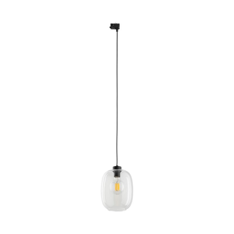 Lampa wisząca TK-Lighting na szynoprzewód Tracer Elio Transparent Trójobwodowy 1Xe27 - 1szt.