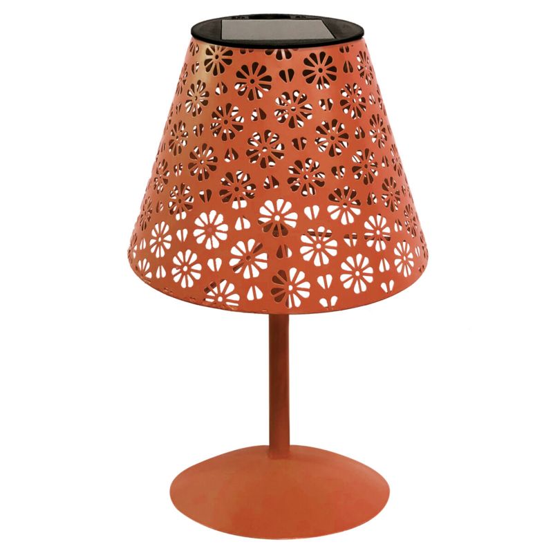 Oprawa solarna LED LL CIRE SLR R 66244 LightLogic ażurowa stylowa czerwona 1 szt.