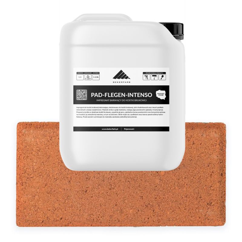 Impregnat Barwiący do Kostki Brukowej i Betonu Bekerfarb Ceglasty 5l 1szt.