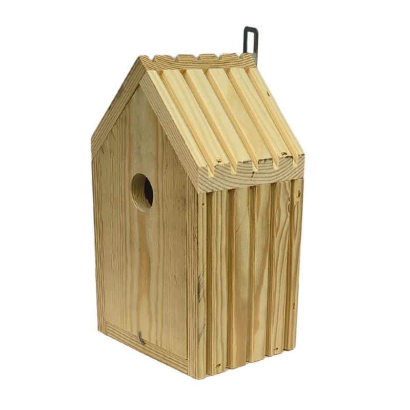 Budka lęgowa dla ptaków MODO24 wlot 2,8 cm naturalne drewno certyfikowane 1 szt.