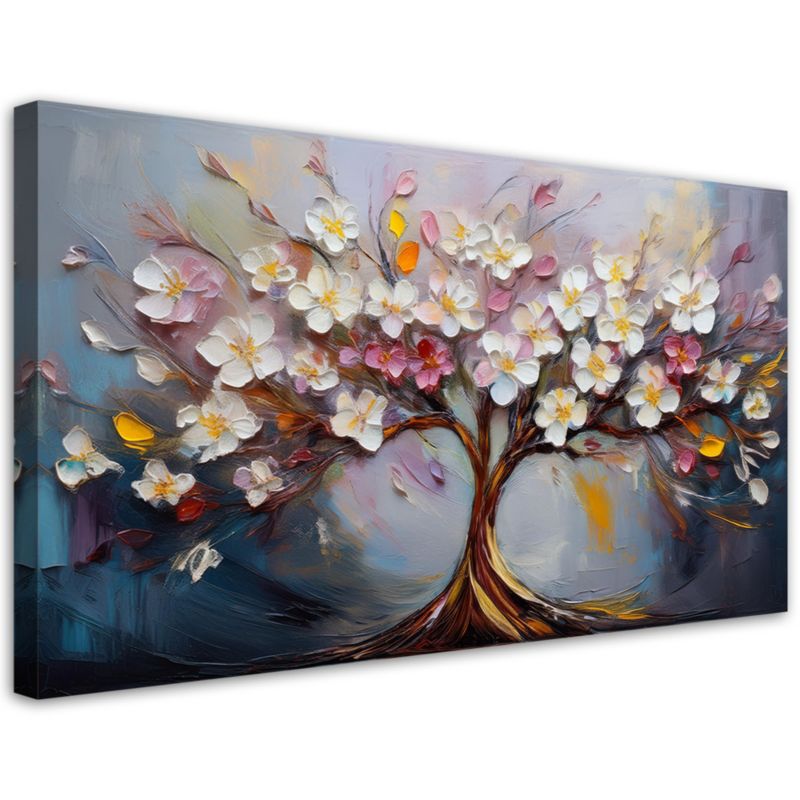 Obraz na płótnie Feeby Kolorowe Drzewo życia Abstrakcja 80x40cm 1szt