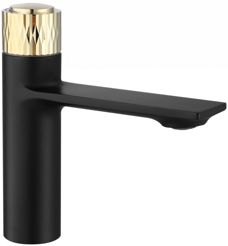 Bateria umywalkowa Rea Storm stojąca czarna-złota 1 szt.