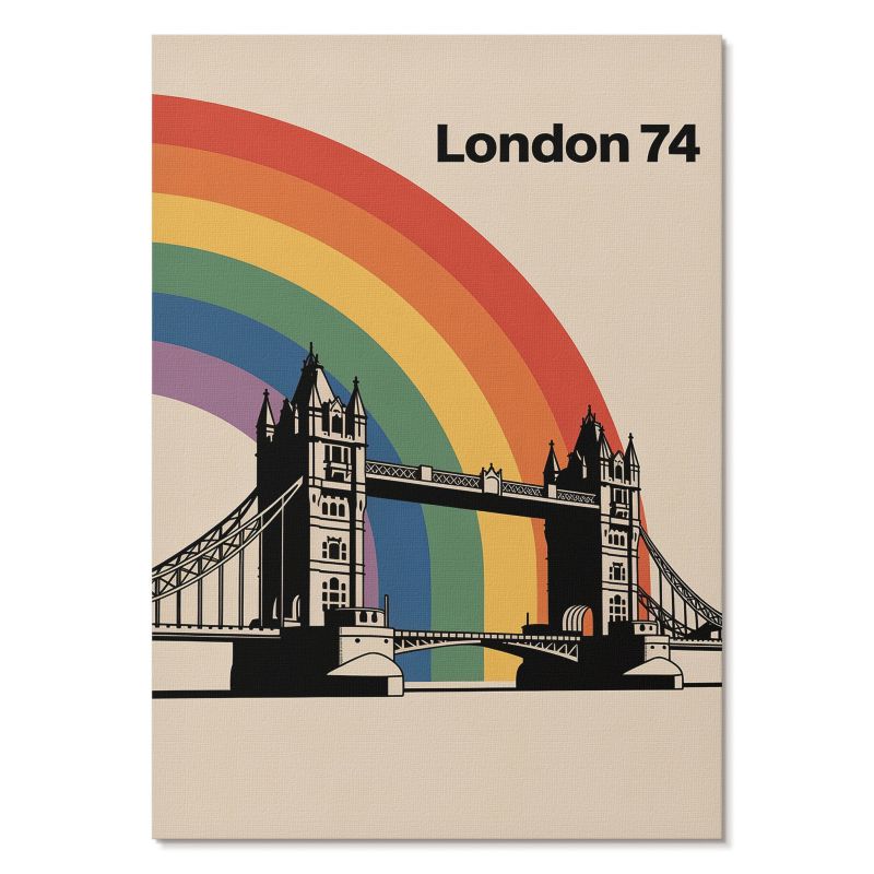 Plakat Tulup 42x59,5 cm (A2) Most tęcza Do salonu, biura, sypialni 1 szt.