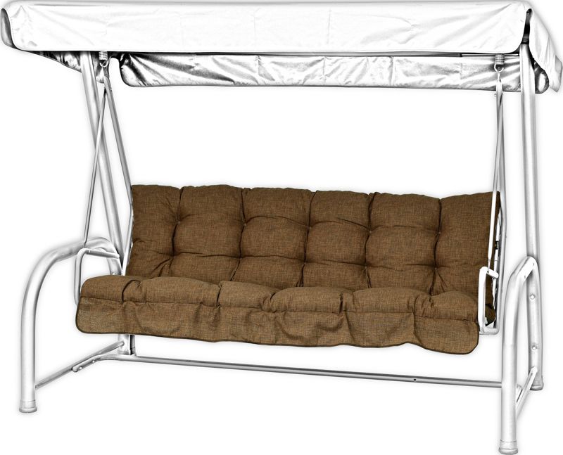 Poduszka na huśtawkę ogrodową AMPO 135 cm brązowy 1 szt.