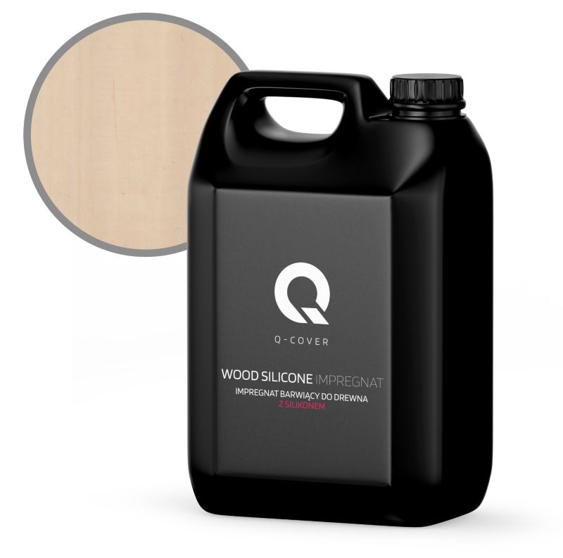 Impregnat Barwiący do Drewna z Silikonem 2w1 Q-Cover Beżowy jasny H4164 5L