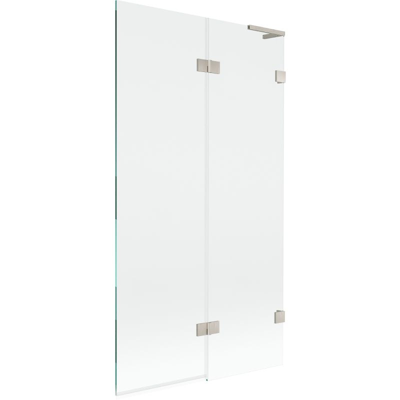 Parawan nawannowy 2-skrzydłowy Mexen Lunar L nikiel szczotkowany 100 x 150 cm 1 szt