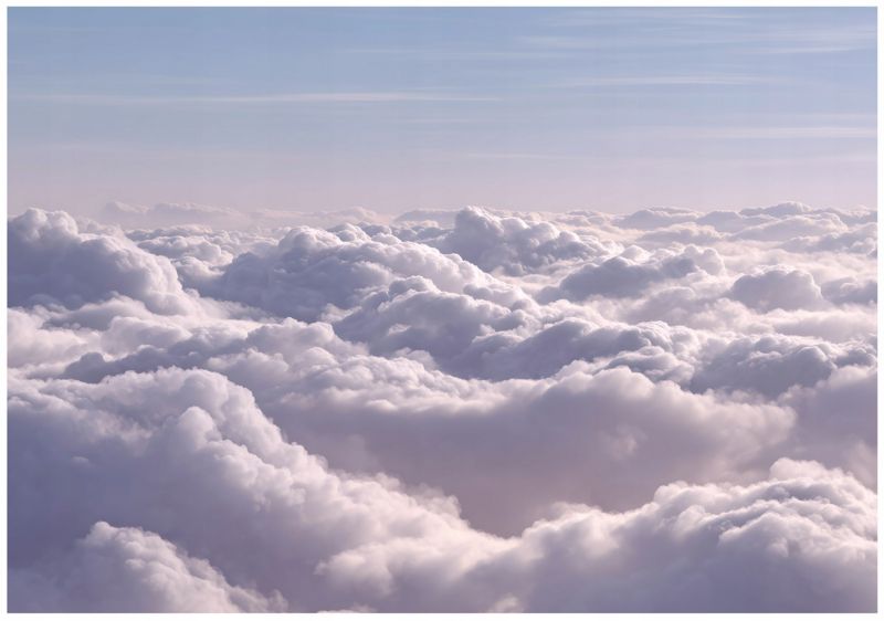 Fototapeta WALLARENA Do Sypialni Salonu Winylowa Chmury Natura Niebo Biały 300x210 cm 16357VX6 1 szt.