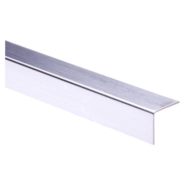 Kątownik Cezar PCV 20 x 20 x 1,1 mm 2 m srebro szczotkowane