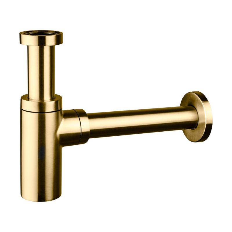 Syfon umywalkowy Oltens Hervik złoto szczotkowane, mosiądz, G1 1/4", 1 szt.