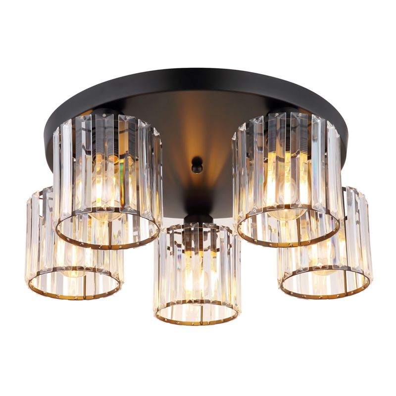 Lampa Sufitowa Toolight Ebt023-5C Czarny 1Szt