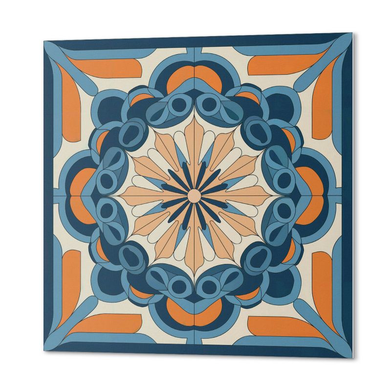 Winylowe Kafelki Samoprzylepne ArtPrintCave 50x50 cm Wzór mandali z motywem kwiatowym 4 szt.