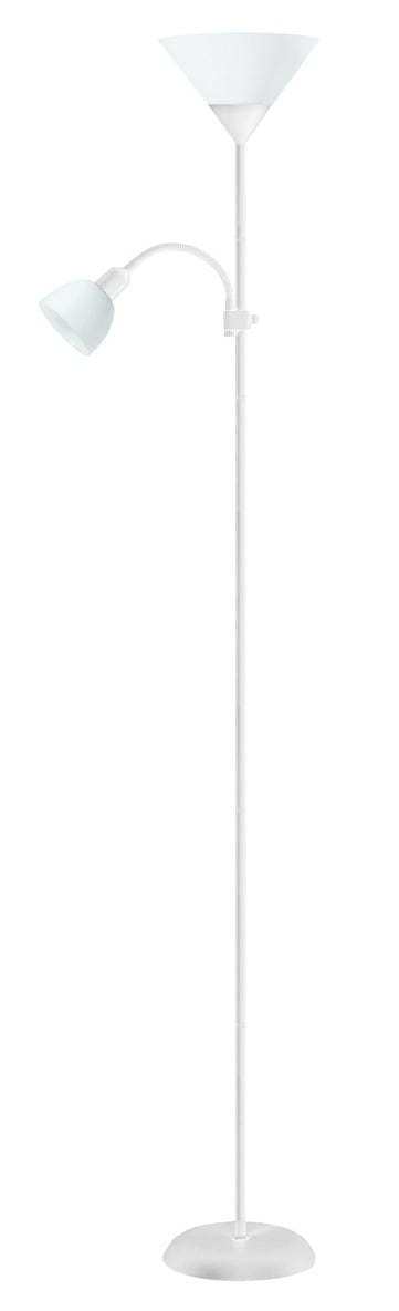 PLATINET Lampa podłogowa E27+E14 45177 biała PFLF066W - Henryx24