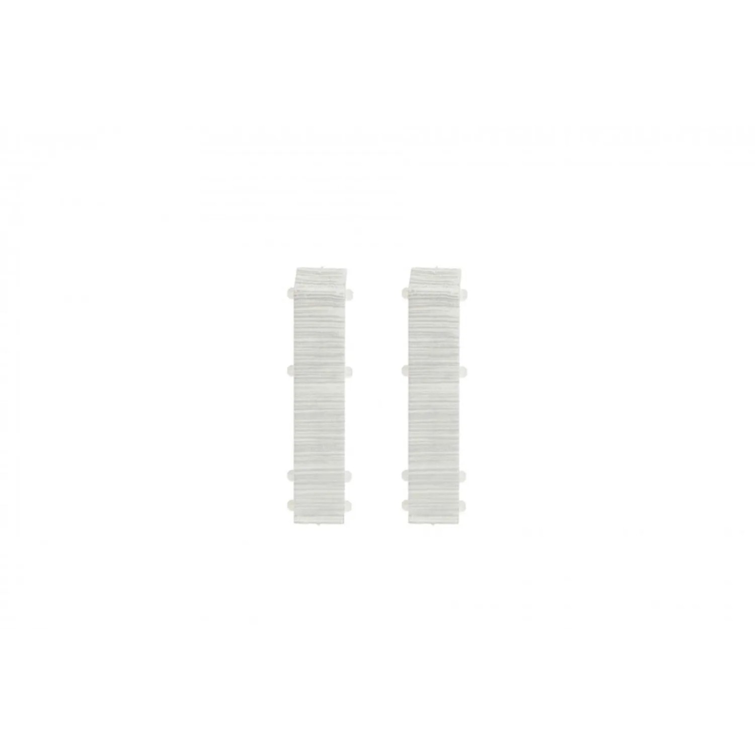 Cezar Łącznik Hi-Line PVC Alum. Szczotk. Białe