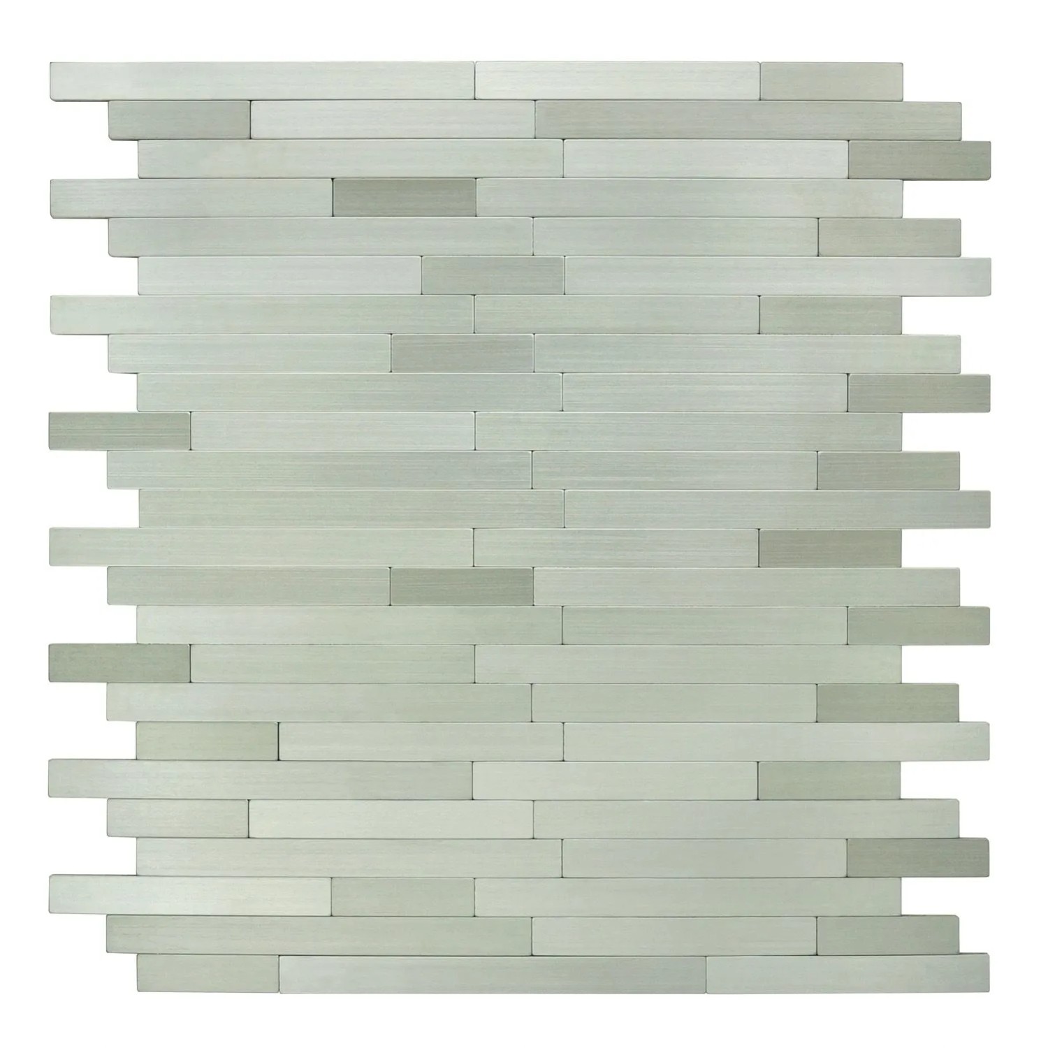 Mozaika ścienna samoprzylepna płytka Alu Nikiel 27,8x30,6