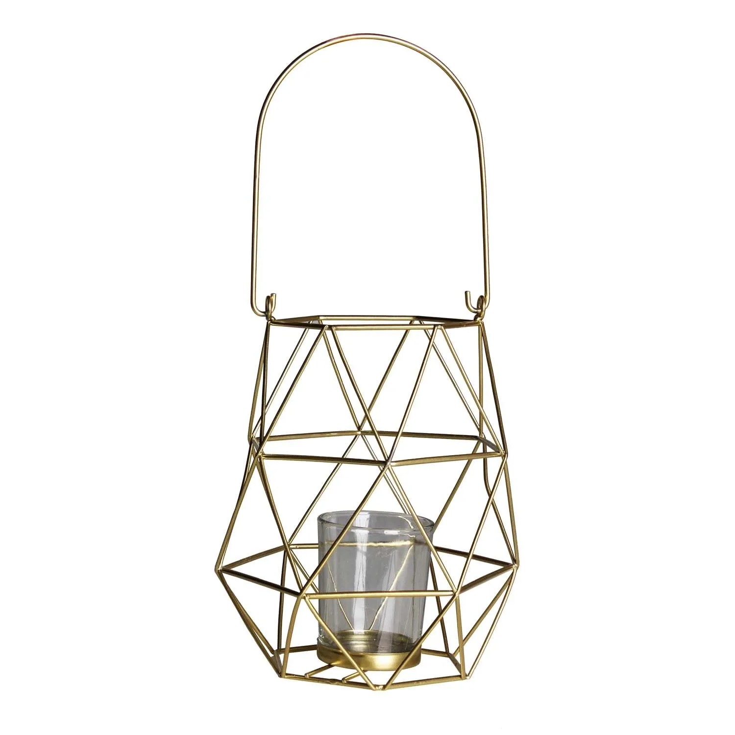 Splendid Latarenka NOTTE 14 x 14 x 18 cm złota