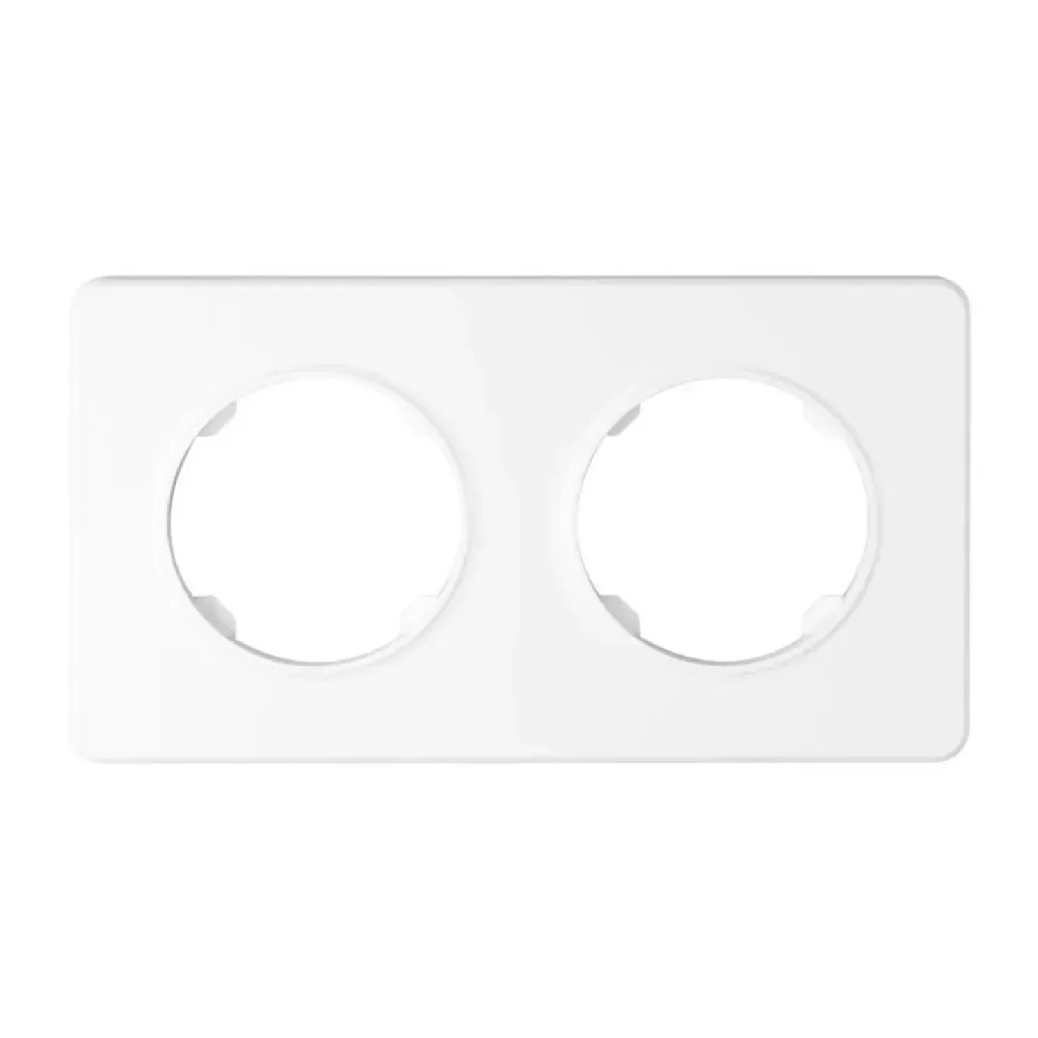 Electromalt Ramka Oval 2-krotna biała