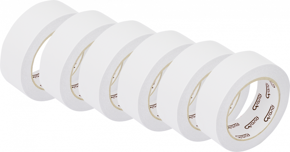 6x Taśma dwustronna Grand, 38mm x10m, transparentny