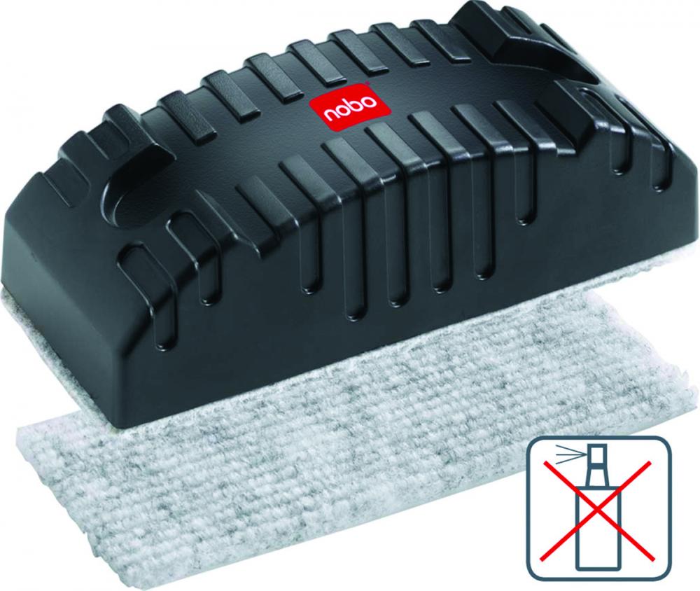 Gąbka magnetyczna Nobo, 60x138mm, czarny