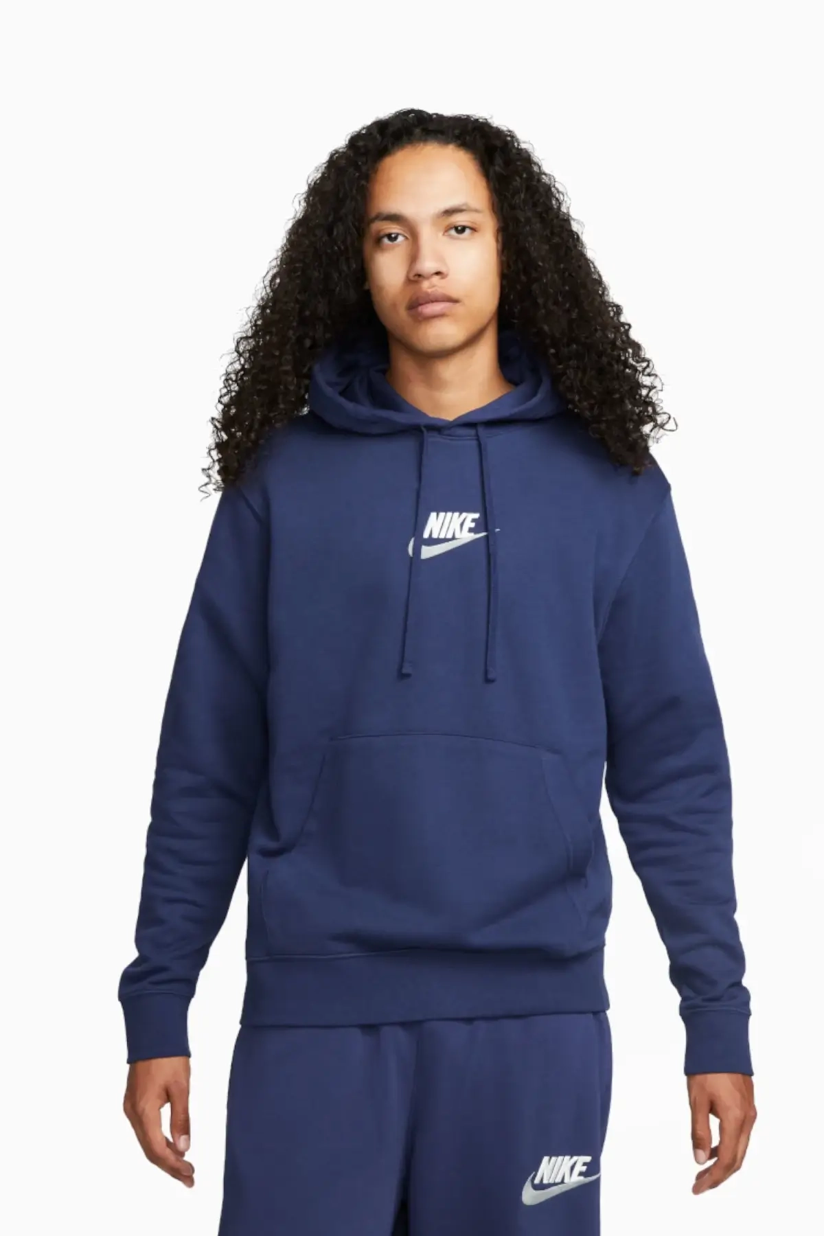 Bluza z kapturem Nike Club Fleece+ - Granatowy