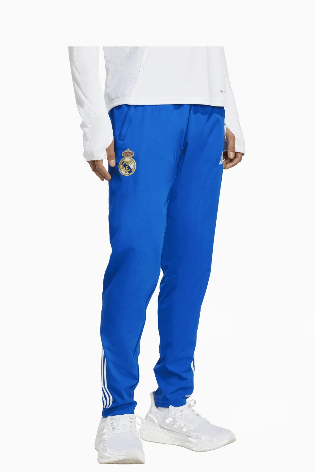 Spodnie adidas Real Madryt 25/26 Presentation Training - Niebieski
