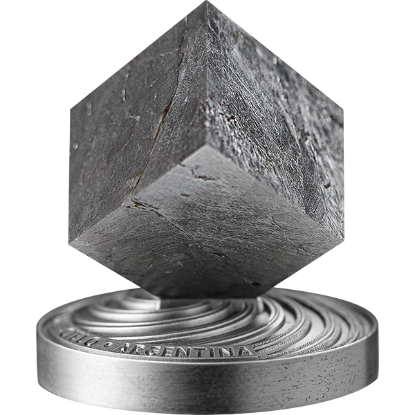 Srebrna moneta Kosmiczna kostka: Campo del Cielo 2 uncje 2023 - wysyłka 24 h! - Mennica Skarbowa