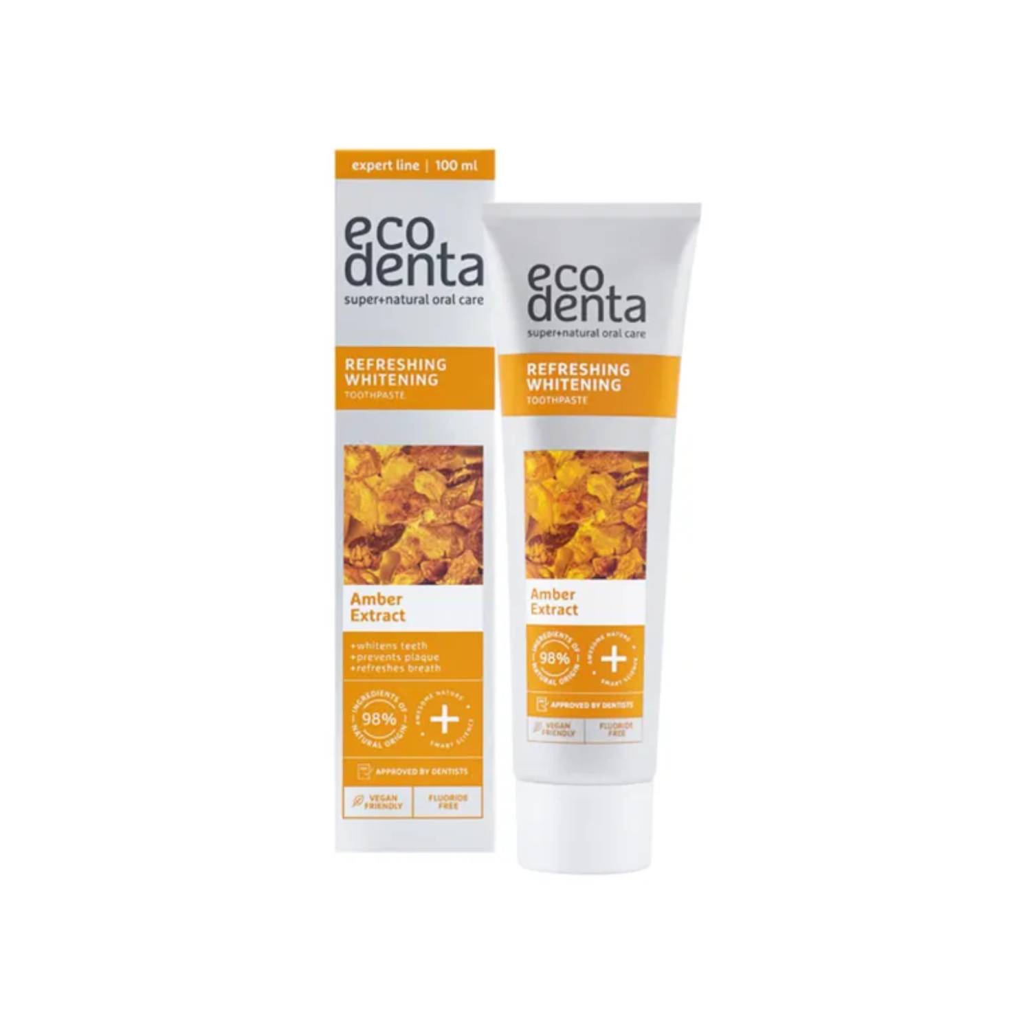 Ecodenta - odświeżająca pasta do zębów z ekstraktem z bursztynu, 100 ml