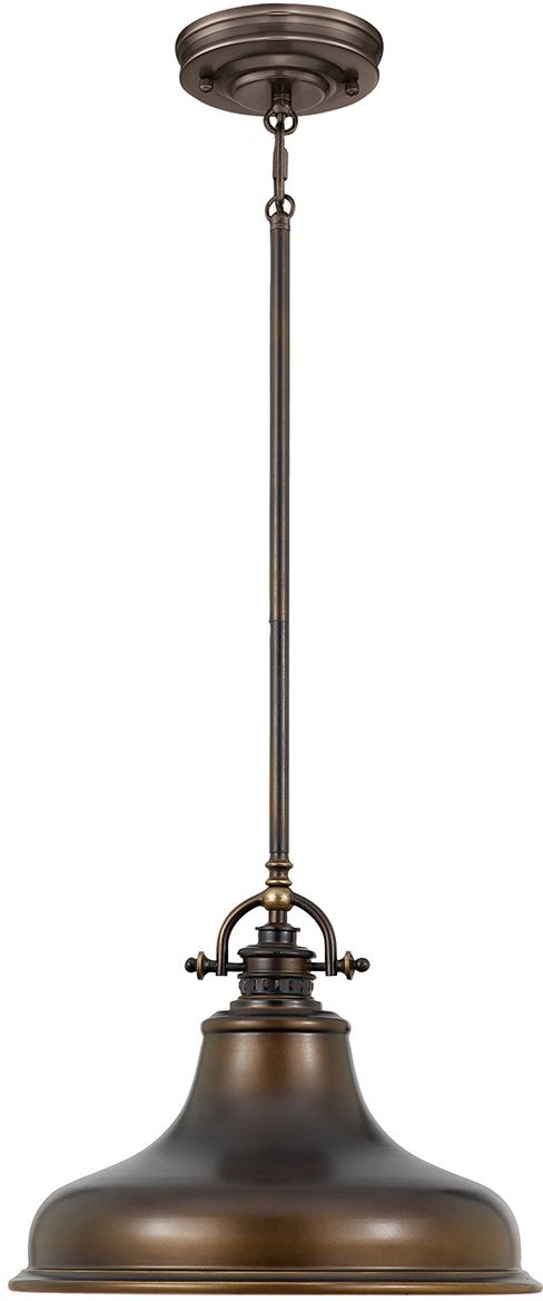 Elstead Lighting Emery lampa wisząca 1x60 W brąz palladiański QZ-EMERY-P-M-PN
