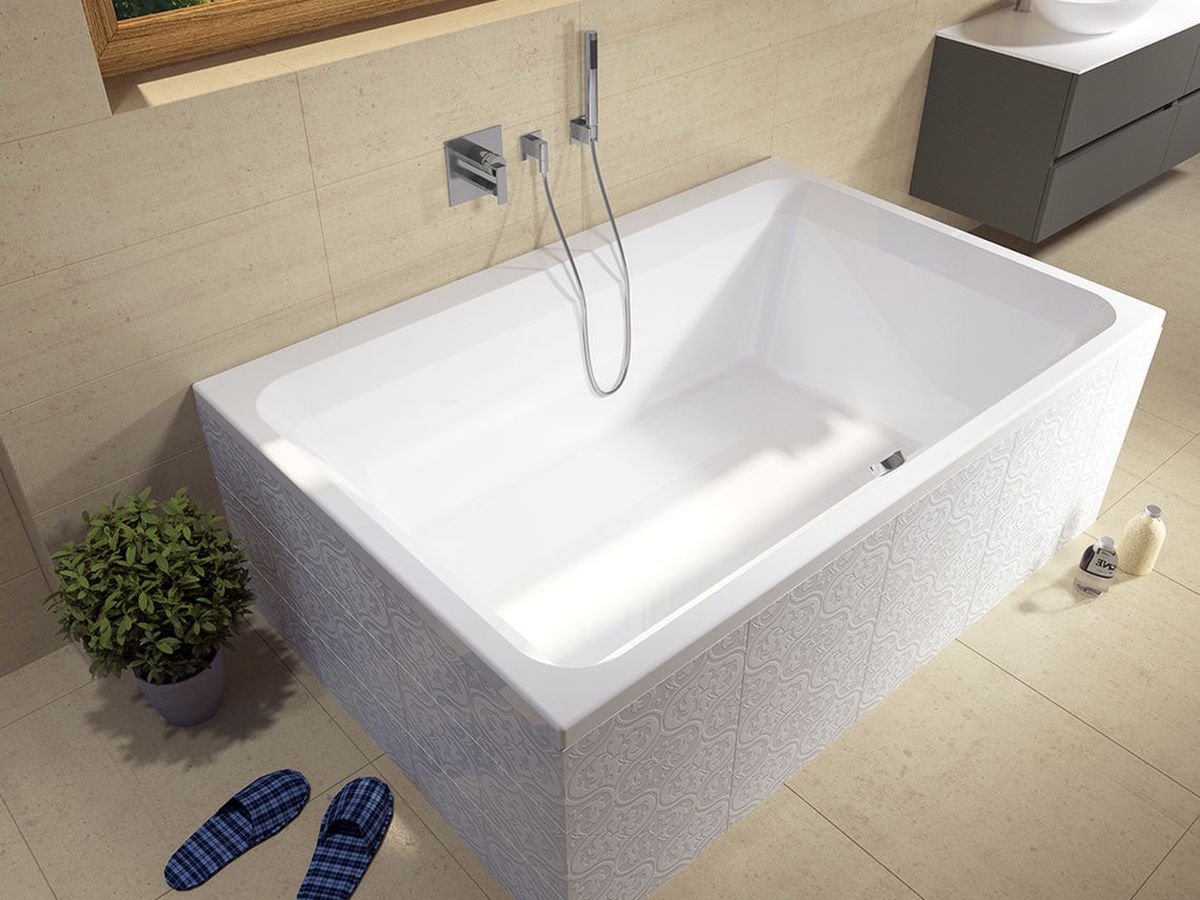 Riho Castello wanna prostokątna 180x120 cm biały błyszczący B064001005