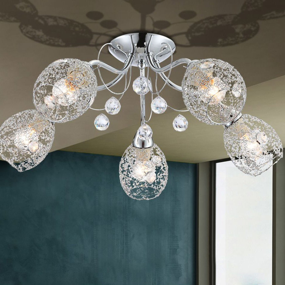 Globo Lighting Kordula lampa wisząca 5x40 W chrom 56689-5